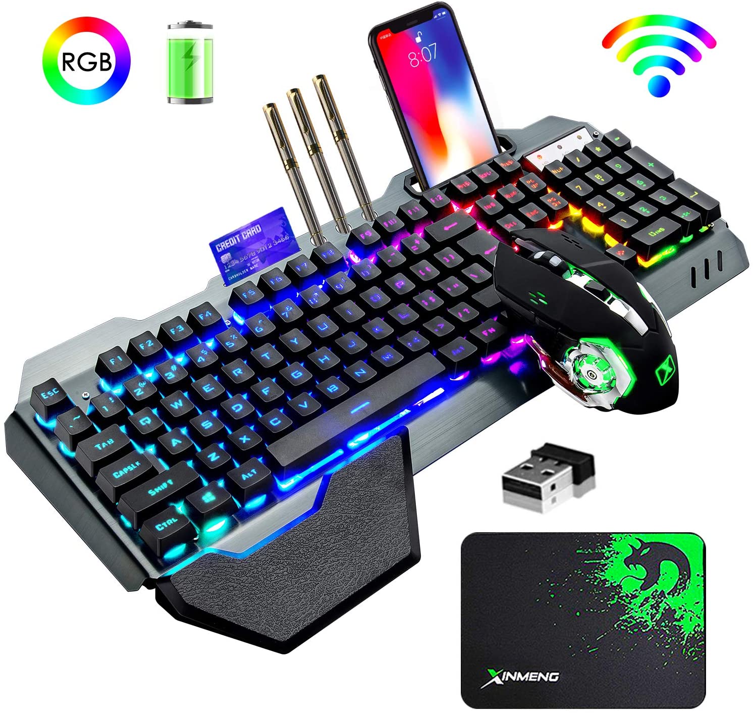 Gaming Keyboard Bluetooth - Combinazione tastiera e mouse da gioco