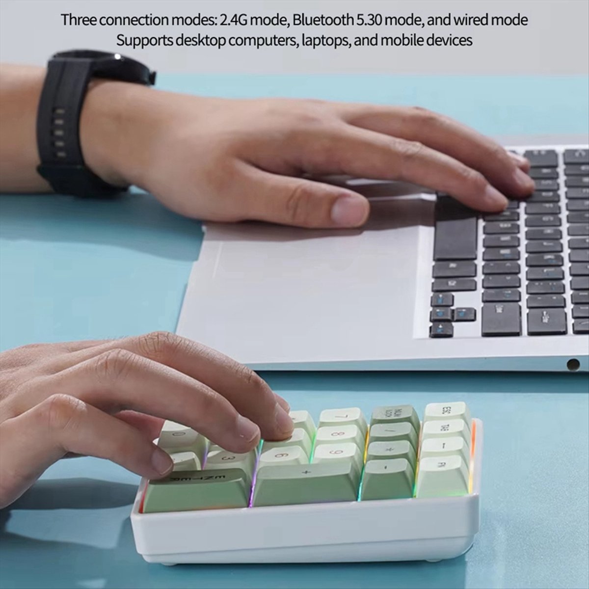 Gaming Keyboard Number Pad - Tastierino Numerico Wireless N86R a 21