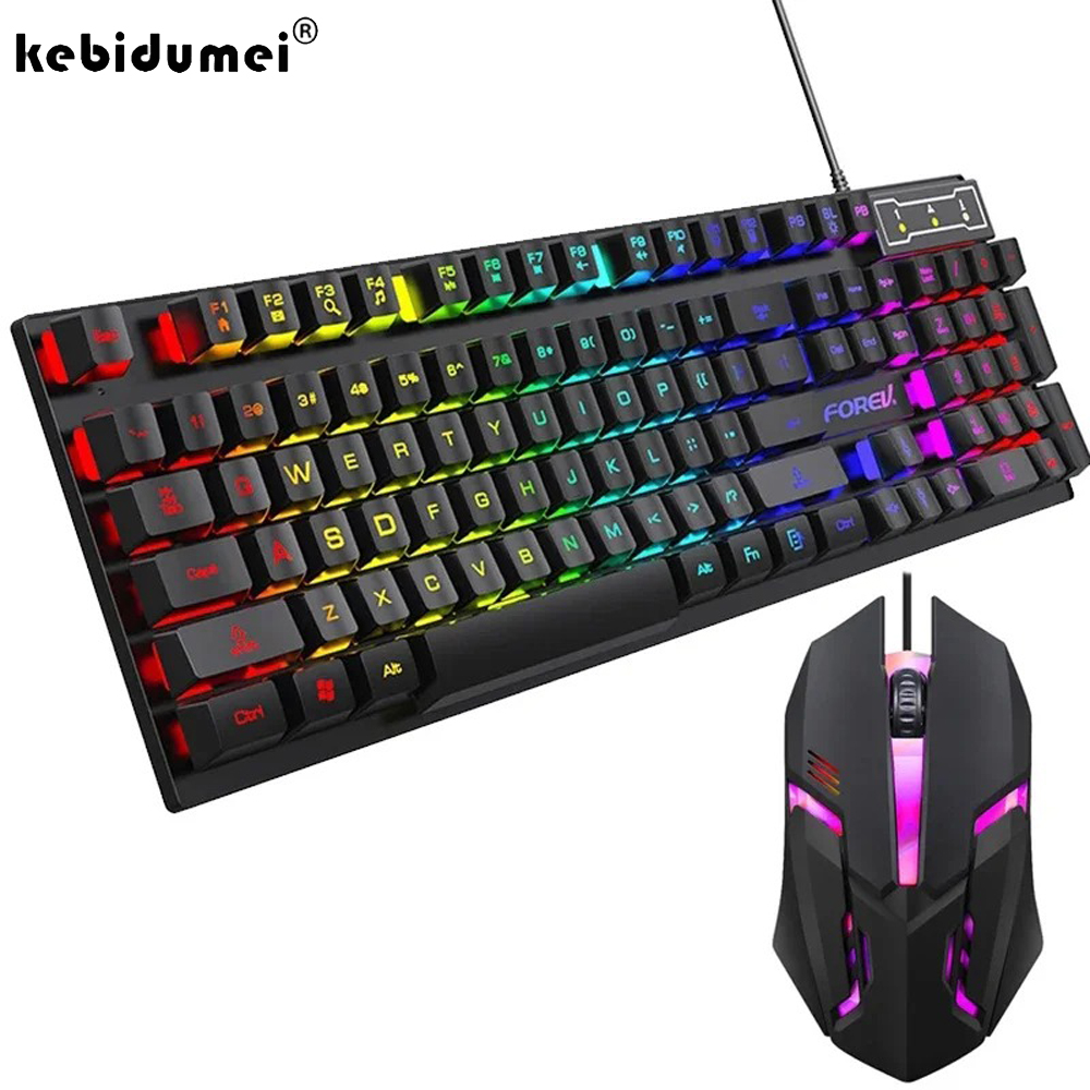 Gaming Keyboard And Mouse For Xbox - Kebidumei Tastiera meccanica retroilluminata a 104