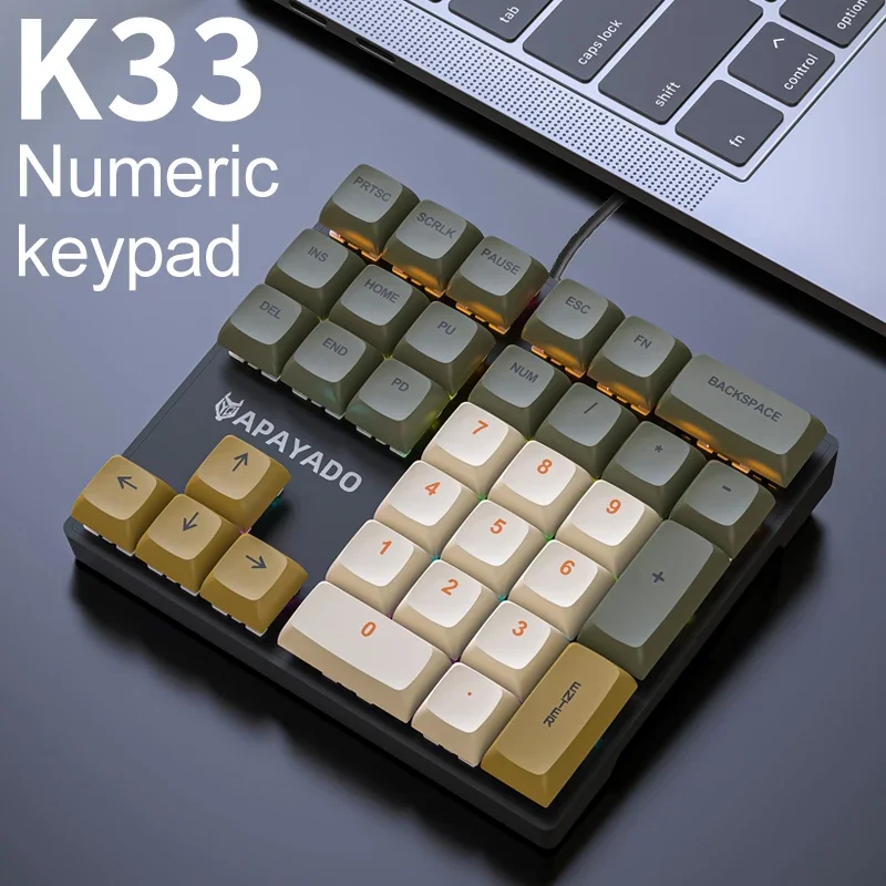 Gaming Keyboard 1 Hand - Tastierino numerico meccanico cablato K33 con