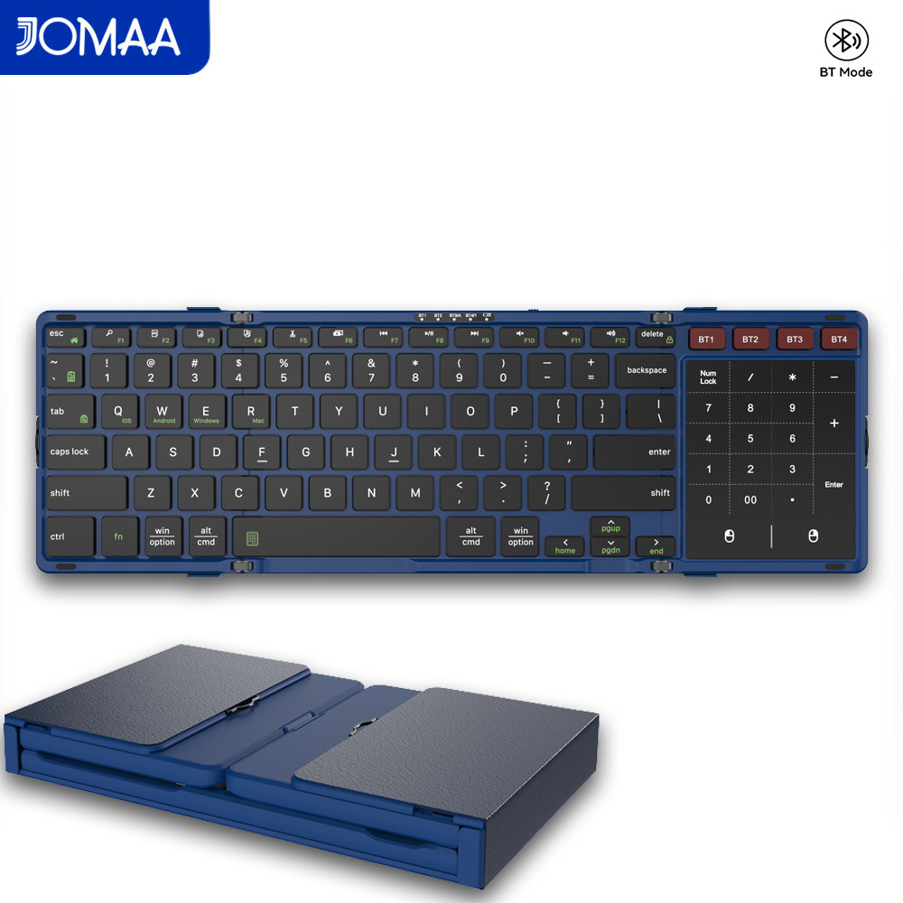 Gaming Keyboard Number Pad - Tastiera Bluetooth Pieghevole JOMAA con Touchpad,