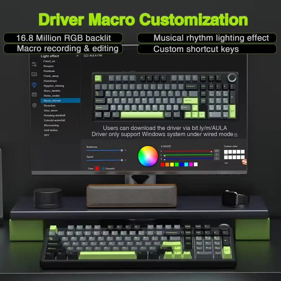 AULA F99PRO Tastiera meccanica - Gaming Keyboard Bluetooth recensione e prezzo