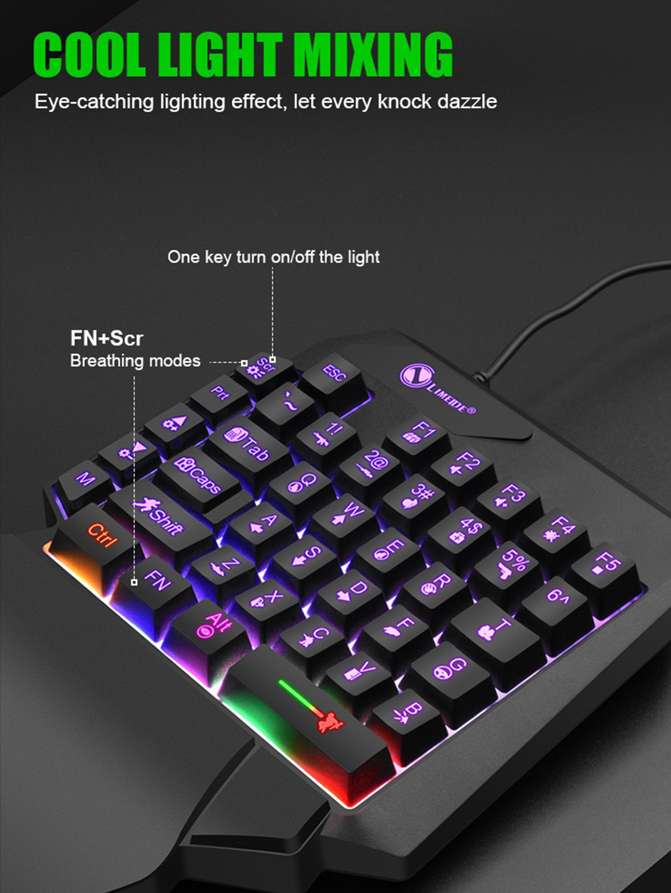 Tastiera Meccanica da Gioco Ca - Gaming Keyboard 1 Hand recensione e prezzo