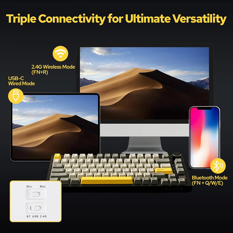 AK820/AK820Pro Tastiera meccan - Gaming Keyboard Bluetooth recensione e prezzo