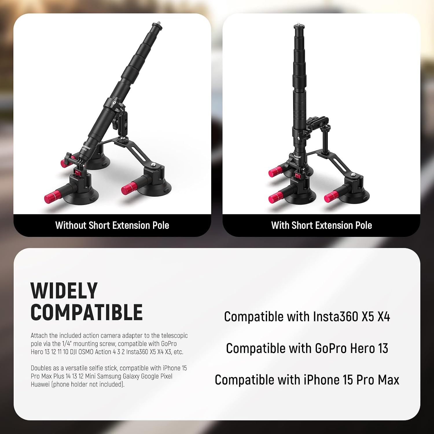 Supporto per auto NEEWER con t - Stabilizer Screw In recensione e prezzo