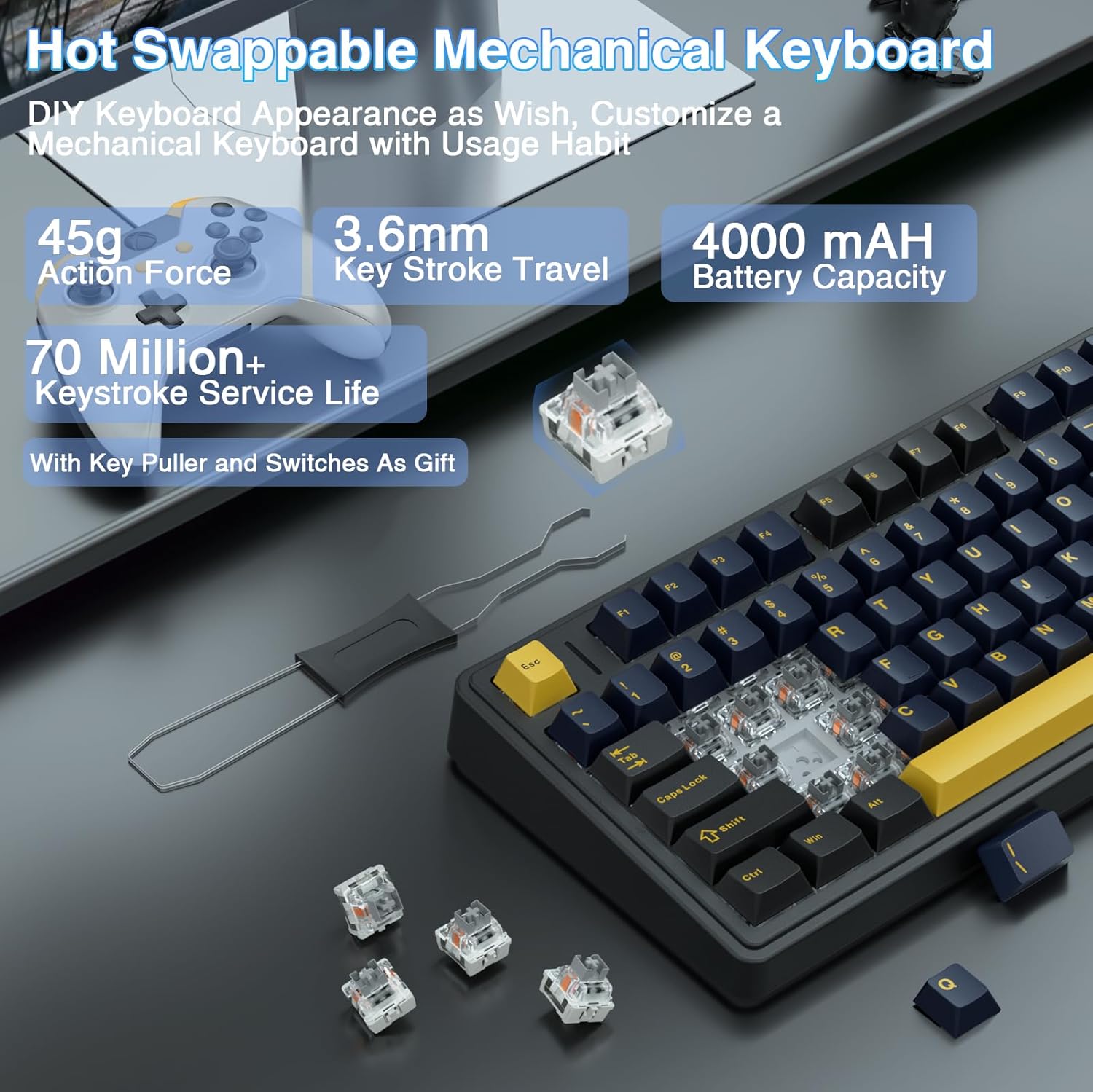 Tastiera Meccanica Aula F75, T - Gaming Keyboard Number Pad recensione e prezzo